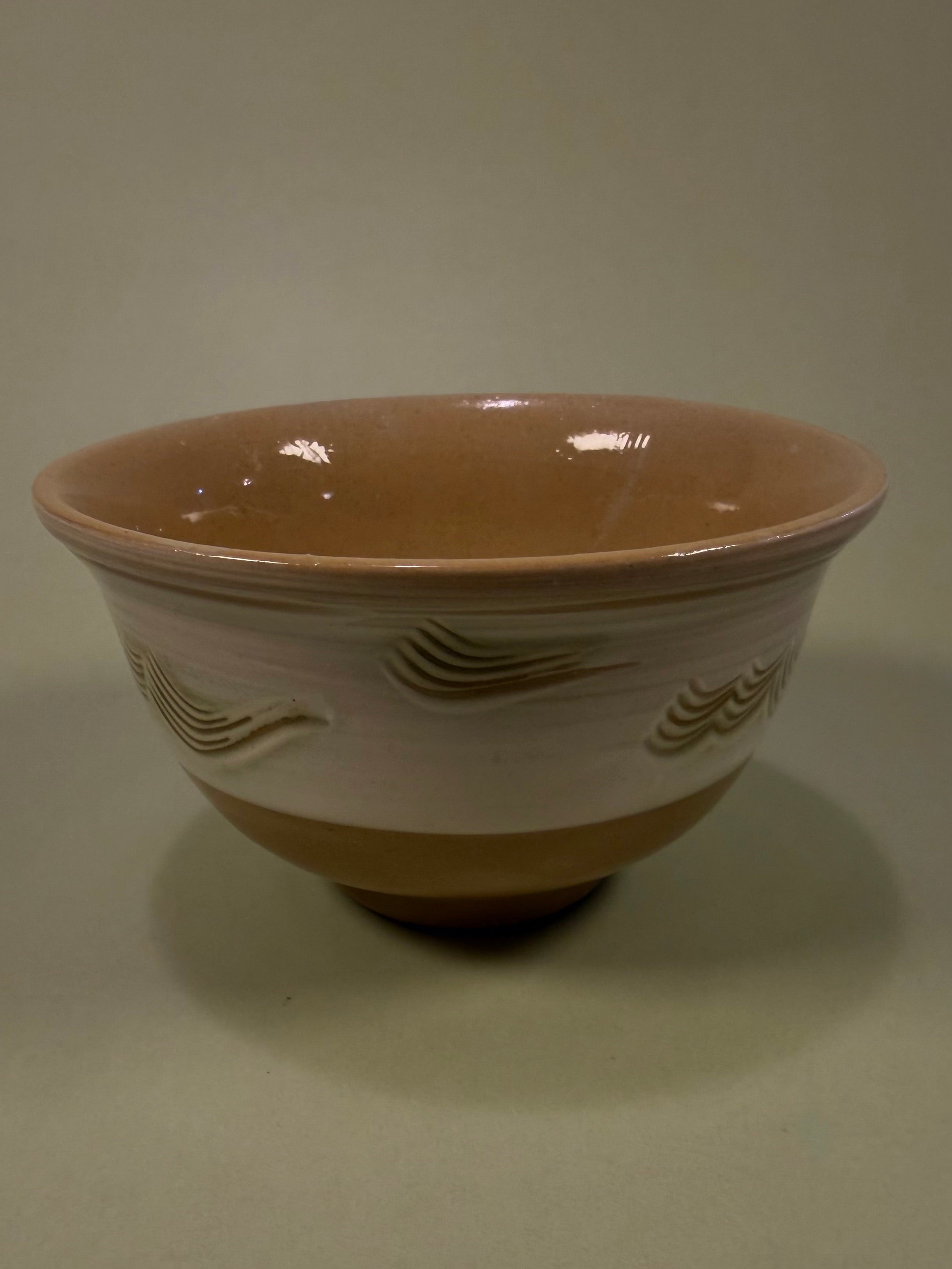 [Vintage] Brown/white cup pair